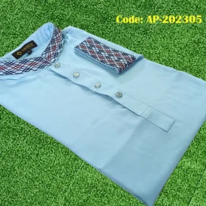 Aristo Lifestyle Premium Panjabi - Plain - Cyan