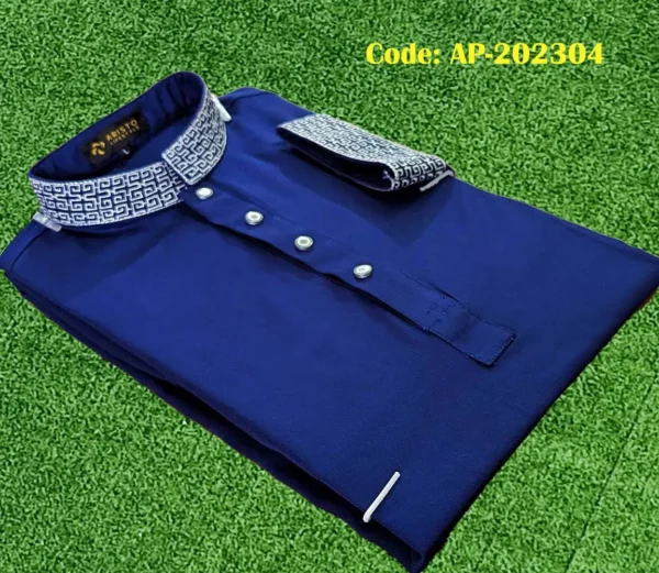 Aristo Lifestyle Premium Panjabi - Plain - Navy Blue