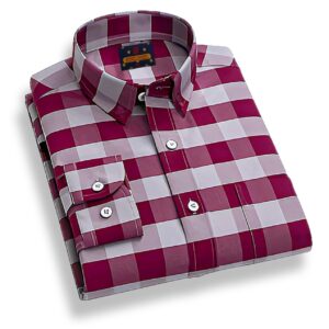 Men's Long Sleeve Check Shirt - S1