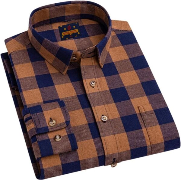 Men's Long Sleeve Check Shirt - S3