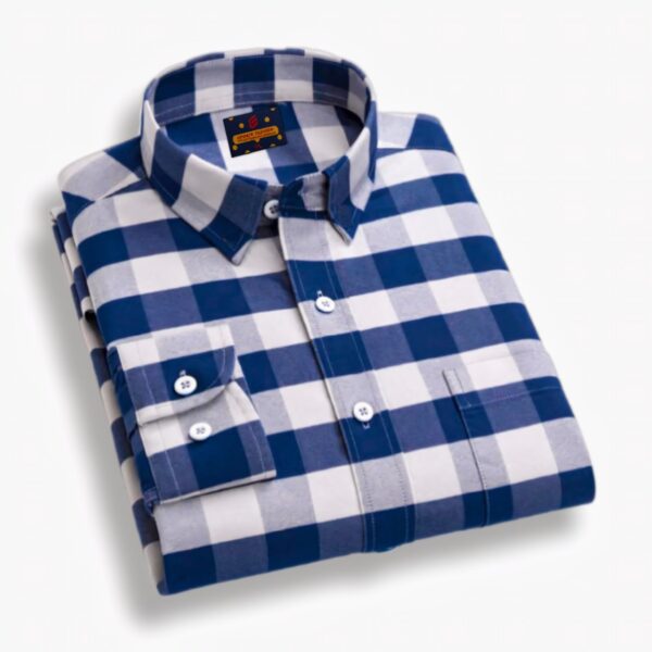 Men's Long Sleeve Check Shirt - S5